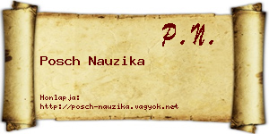 Posch Nauzika névjegykártya